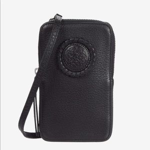 Brighton Ferrara Zip Around Phone Crossbody, black, Used once!